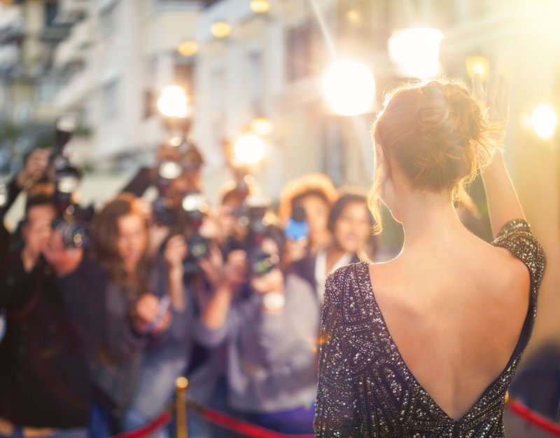 Celebrity on a red carpet